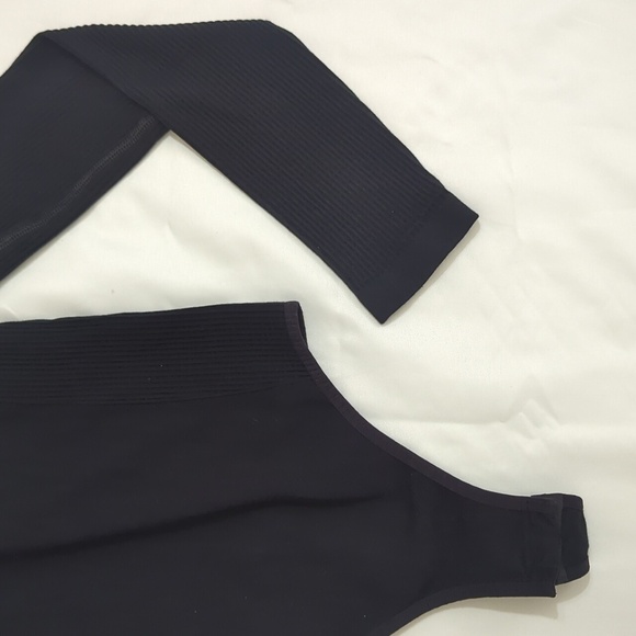 Gymshark Power Down Long Sleeve Bodysuit, Color Black Size S - Picture 11 of 16